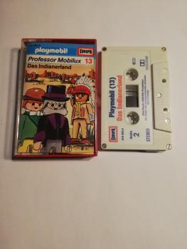Playmobil Professor Mobilux Folge 13 Das Indianerland 5-fach Silber geschraubt Weiß mit Blau Roten Druck 515583.5 Europa